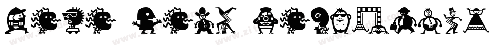 Mini Pics LilCreatures字体转换